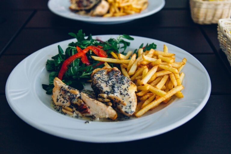 Chicken with French Fries