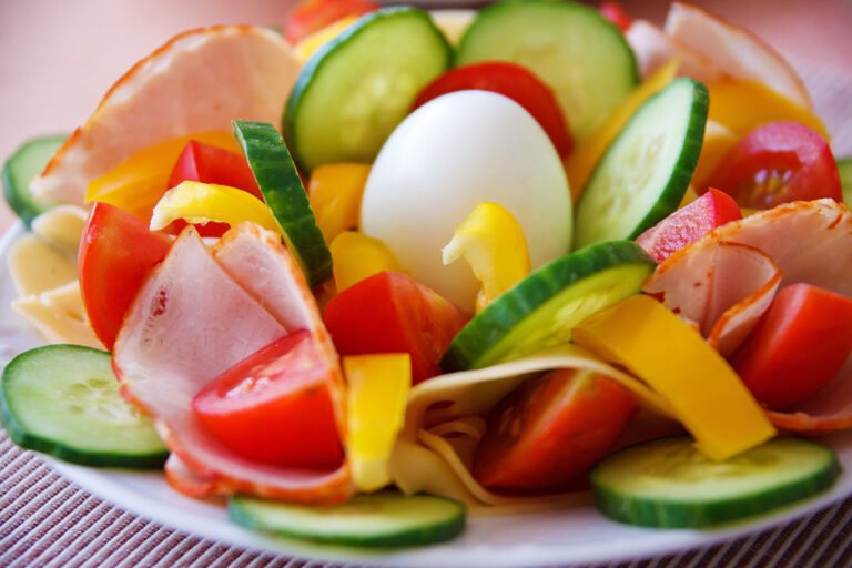 Ham and Egg Summer Salad